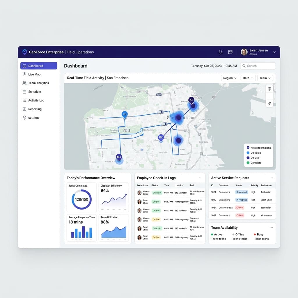 FinchForce Enterprise Dashboard